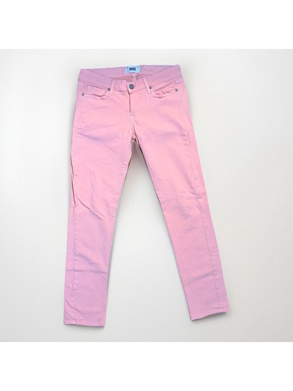 Paige Premium Denim - Pink Skyline Ankle Peg Jeans - Size 27